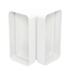 Luchtafvoer|Brico Sencys Vlakkanaal 204X60Mm Bocht Verticaal Kunststof