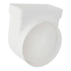 Luchtafvoer|Brico Sencys Vlakkanaal 110X55Mm Verloop Knie O100Mm Kunststof