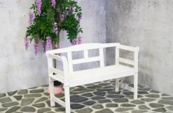 Brico Sens-Line Friesen Tuinbank - Hout - Wit- Tuinbanken