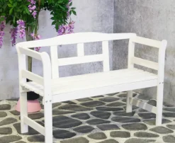 Brico Sens-Line Friesen Tuinbank - Hout - Wit- Tuinbanken