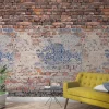 Brico Smart Art Fotobehang Bakstenen Muur Met Tegels- Fotobehang