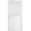 Brico Solid Buitendeur Esterno E01 1/2 Beglaasd Wit Links 98X218Cm- Voordeuren