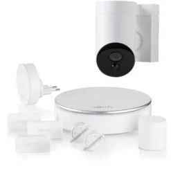 Brico Somfy Draadloos Alarmsysteem Home Alarm + Outdoor Bewakingscamera Wit- Alarmsystemen