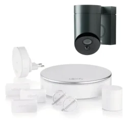 Brico Somfy Draadloos Alarmsysteem Home Alarm + Outdoor Bewakingscamera Zwart- Alarmsystemen