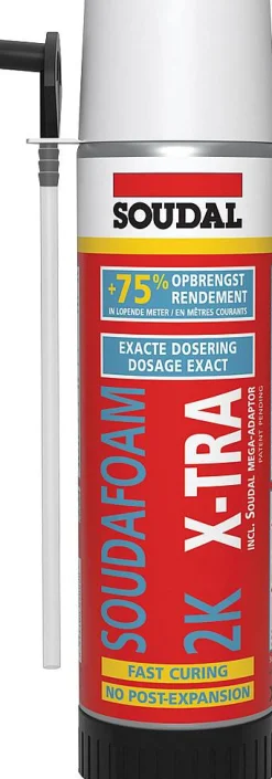 Isolatieschuim|Brico Soudal 2 Component Pu Schuim Met Hoge Opbrengst