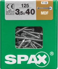 Brico Spax Constructieschroef Mdf 40X3,5Mm Staal 125 St- Schroeven