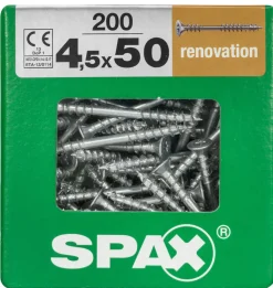 Brico Spax Renovatieschroef 'T-Star' Wirox 4.5X50Mm 200 Stuks- Schroeven