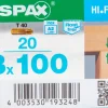 Brico Spax Schroef 'Hi.Force' Rvs 8X100Mm 20 Stuks- Schroeven