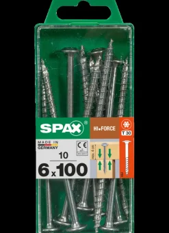 Brico Spax Schroef 'Hi.Force' Wirox 6X100Mm 10 Stuks- Schroeven