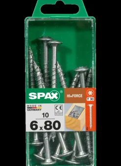Brico Spax Schroef 'Hi.Force' Wirox 6X80Mm 10 Stuks- Schroeven