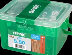 Brico Spax Terrasschroef A2 Rvs Bruin 50X5Mm 230St- Tuinbeslag & Terrasschroeven