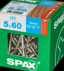 Brico Spax Terrasschroef A2 Rvs 60X5Mm 125St- Tuinbeslag & Terrasschroeven
