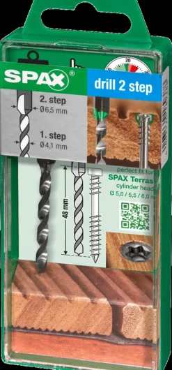 Brico Spax Trappenboor Drill 2 Step- Tuinbeslag & Terrasschroeven