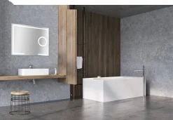 Spiegels|Brico Spiegel Brett Rechthoek Met Ledverlichting Touch Sensor En Spiegelverwarming 70X90Cm