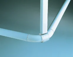 Douchegordijnstangen|Brico Spirella Douchestang Plafondsteun 60Cm Wit