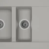 Keukenbladen & Spoelbakken|Brico Spoelbak Einna 1,5 Bak 100X50X20Cm Composiet Betongrijs