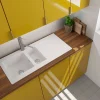 Keukenbladen & Spoelbakken|Brico Spoelbak Einna 1,5 Bak 100X50X20Cm Composiet Wit