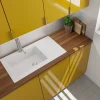 Keukenbladen & Spoelbakken|Brico Spoelbak Einna 1 Xl Bak 86X50X20Cm Composiet Wit