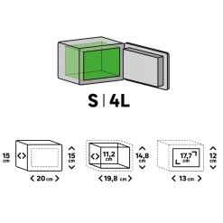 Brico Standers Elektronische Kluis Mini Formaat 15X20X15Cm- Kluizen