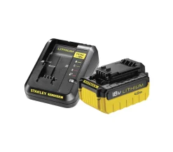 Accu'S & Acculaders|Brico Stanley Fatmax Batterij + Lader Starter Kit 18V 4Ah