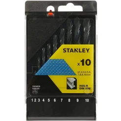 Boor- & Bitsets|Brico Stanley Metaalboor Set Sta56030-Qz – 10 Stuks