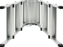 Huishoudladders|Brico Steppy Huishoudtrap Aluminium Dubbel 3 Treden Platform 31X20 Cm
