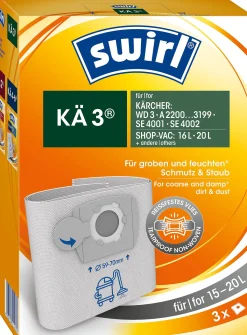 Stofzuigers|Brico Swirl Stofzuigerzak Voor Alleszuiger Ka3 3 Stuks