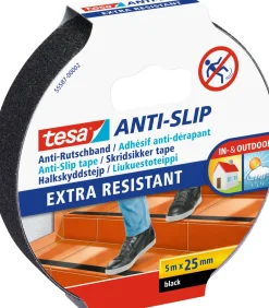 Brico Tesa Kleefband "Slipvast" Zwart 5Mx25Mm- Technische Tape