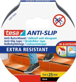 Brico Tesa Kleefband "Slipvast" Zwart 5Mx25Mm- Technische Tape