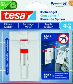 Brico Tesa Powerstrips 77767 Verstelbare Tegel- En Metaalnagel 4 Kg- Ducttape & Verpakkingstape