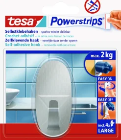 Brico Tesa Powerstrips Waterproof Duohaak Rvs- Ophangsystemen
