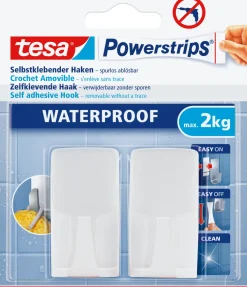 Brico Tesa Powerstrips Zelfklevende Haak Ovaal Metaal 2Kg- Ophangsystemen