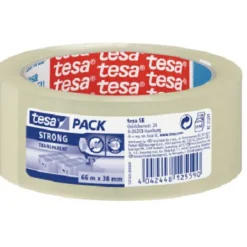 Brico Tesa Verpakkingstape 'Pack Strong' Transparant 66 M X 38 Mm- Ducttape & Verpakkingstape