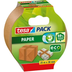 Brico Tesa Verpakkingstape 'Pack Eco Papier' 25 M X 38 Mm- Ducttape & Verpakkingstape