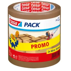 Brico Tesa-Pack Verpakkingstape 50Mmx66M Bruin 2-Pack- Ducttape & Verpakkingstape