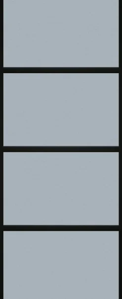 Brico Thys Deurgeheel Steel Look Zwart Mat 83X201,5Cm- Binnendeuren