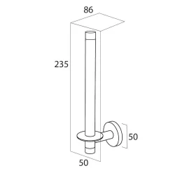 Toiletaccessoires|Brico Tiger - Reserverolhouder - Boston