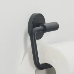 Toiletaccessoires|Brico Tiger Toiletaccessoireset Urban Toiletborstel Met Houder + Toiletrolhouder Zonder Klep + Handdoekhaak Zwart