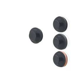 Toiletaccessoires|Brico Tiger Toiletaccessoireset Urban Toiletborstel Met Houder + Toiletrolhouder Zonder Klep + Handdoekhaak Zwart