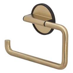 Toiletaccessoires|Brico Tiger Toiletrolhouder Tune Zonder Klep Messing Geborsteld / Zwart
