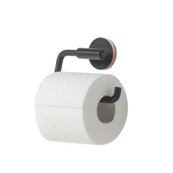 Toiletaccessoires|Brico Tiger Toiletrolhouder Urban Zwart Mat