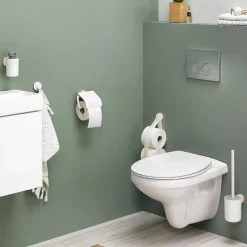 Toiletaccessoires|Brico Tiger Urban Toiletborstel Met Houder Wit