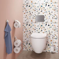 Toiletaccessoires|Brico Tiger Urban Toiletborstel Met Houder Wit