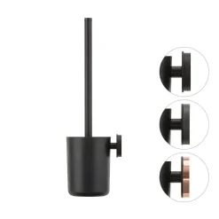 Toiletaccessoires|Brico Tiger Urban Toiletborstel Met Houder Zwart