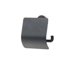 Toiletaccessoires|Brico Tiger Urban Toiletrolhouder Met Klep Zwart