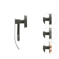 Toiletaccessoires|Brico Tiger Urban Toiletrolhouder Met Klep Zwart
