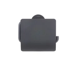Toiletaccessoires|Brico Tiger Urban Toiletrolhouder Met Klep Zwart