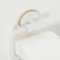 Toiletaccessoires|Brico Tiger Urban Toiletrolhouder Zonder Klep Wit