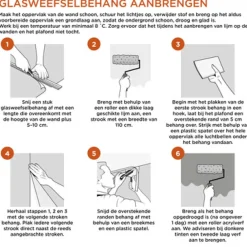 Brico Top Depot Glasweefselbehang Ruit 50M 100Gram- Glasvezelbehang