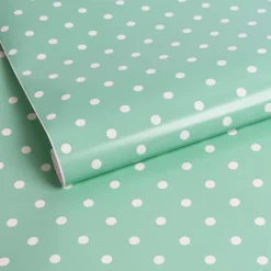 Muurdecoratie|Brico Transform Zelfklevende Decoratiefolie Dotty Mint 45X200Cm
